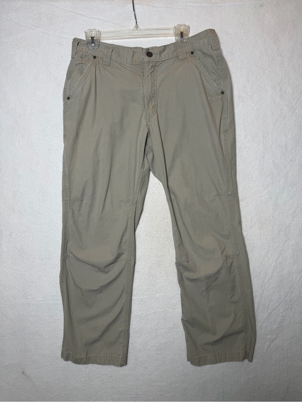 Carhartt Tacoma Ripstop Work Pants Men's 34x30 Tan Khaki Relaxed Fit 100274